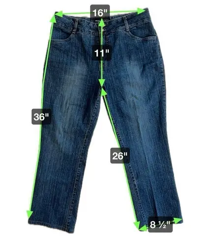 Halston Dark Wash Straight Leg Trouser Jeans PT1437 Size 10 Double Button Blue