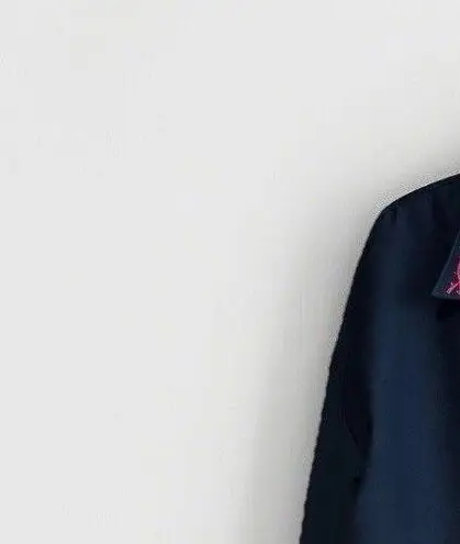 Black Pirate Renaissance Goth Shirt Top Women's Embroidered Roses Long Sleeve Size M