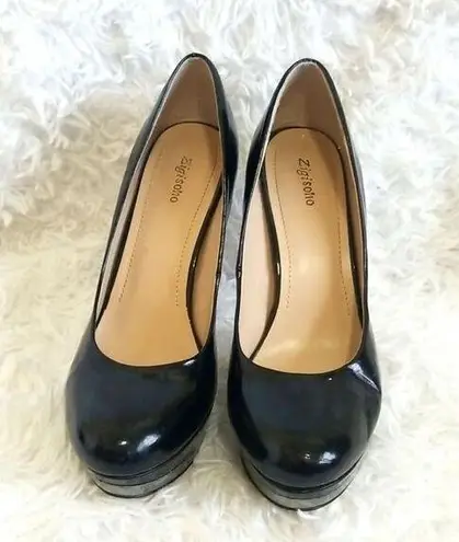 Zigi Soho  Black Patent Leather Pumps size 8.5