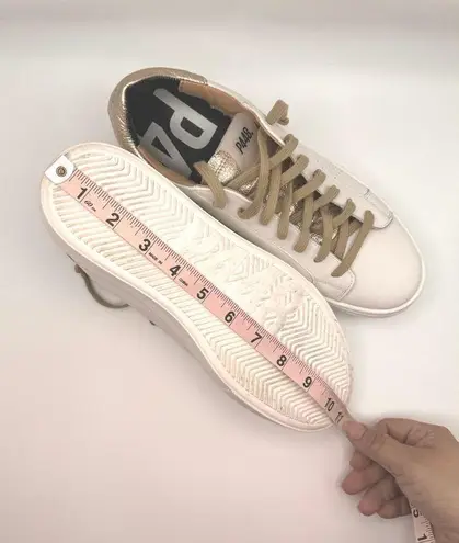 P448 gold and white classic platform Thea Wilder Sneaker size 41 / US 10.5 W
