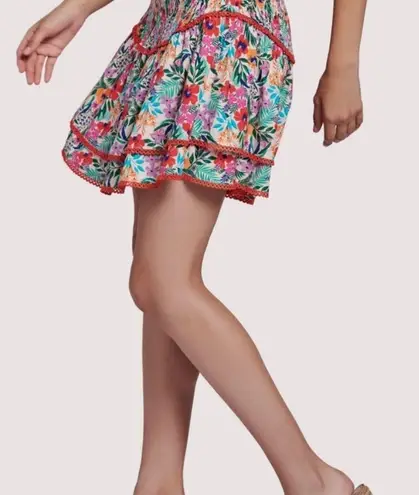 Lost + Wander - Floral Tiered Mini Skirt medium -New!!!