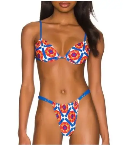 We Wore What Ruched Underwire Top & Adjustable Ruched Bikini Bottom NWT