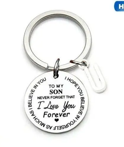 To My Son U Letters Keychain Diy
Car Keyring Accessories
Stainless Steel Jewelry