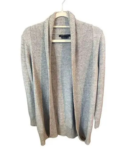 BCBGMAXAZRIA  gray long knit cardigan wool blend sz M