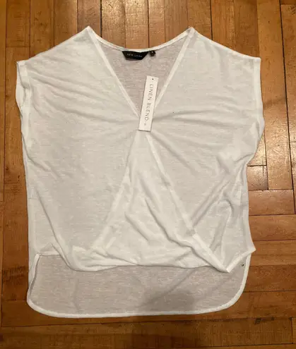 White Linen Tank Top Size M