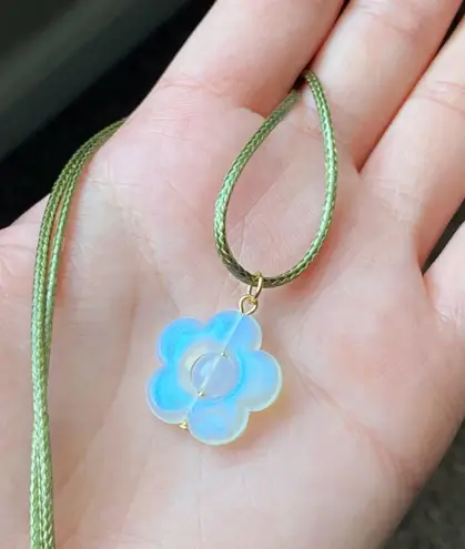 Handmade simple flower fairy cottage boho cute necklace🌼