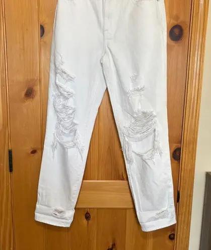 Pistola White Blizzard Presley High Rise Relaxed Roller Denim Jeans Size 26 NWOT