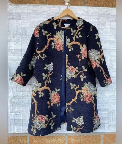 Grace Chuang New York hand woven jacket size large Blue