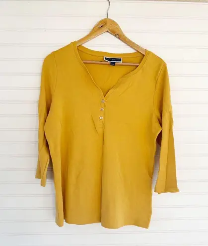 Karen Scott Yellow Blouse for Effortless Style