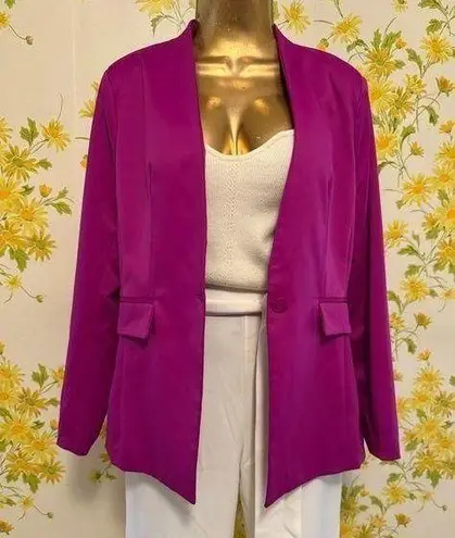 OVI Vibrant Magenta single button Blazer size M