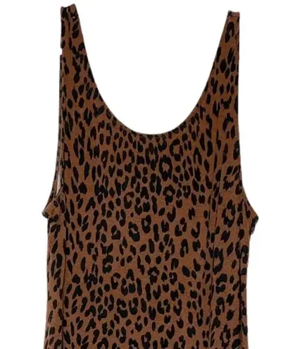 Swim Suits For All animal leopard print Sleeveless Tank Top Dress cover up Size XL