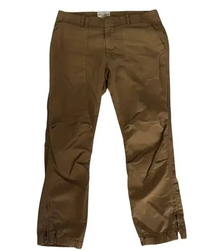 Nili Lotan Size 6 Cropped Military Pants Utilitarian Tawny Tan