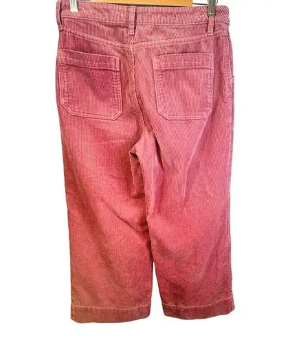 a.n.a . Women's Pink Corduroy Extra Wide-Leg Pants Size 6 Rose Color Sailor Pants