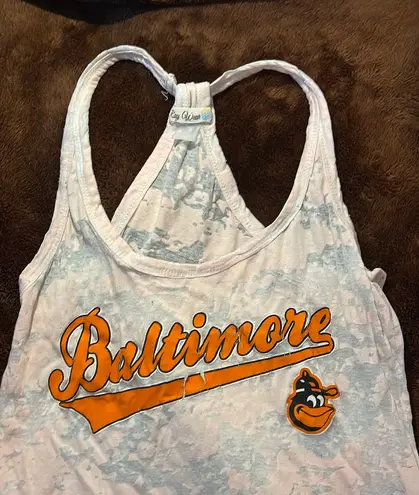 MLB Orioles Baseball Tank Top Orange