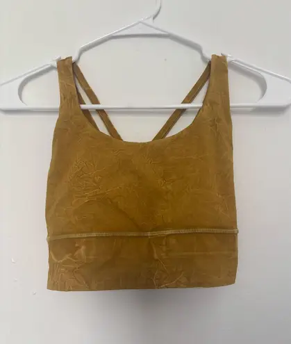 Lululemon  Energy Bra Long Line Ice Dye *Medium Support, B–D Cup Ice Wash Size 4 thumbnail 1