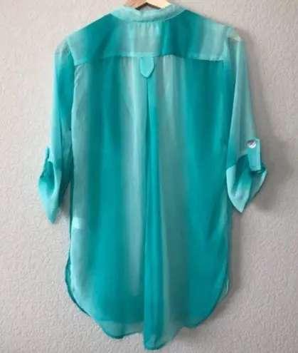 Lucy Love Boutique Sheer Long Sleeve Top S