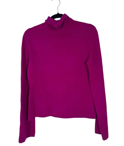Moda International 100% Cashmere Pink Purple Turtleneck Sweater Women's Medium