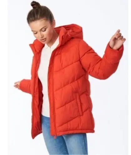 Bernardo Love Full Circle Hooded Puffer Jacket Sustainable Water Resistant Sz M