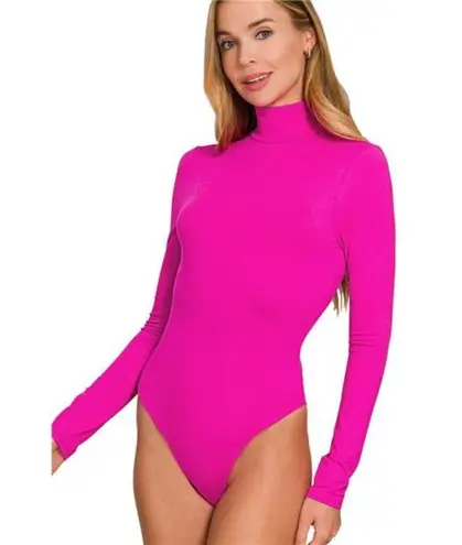 Zenana Outfitters NWt Mock Neck Long Sleeve Bodysuit
