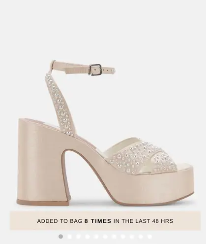 Dolce Vita Wessi Pearl Heels White Size 9