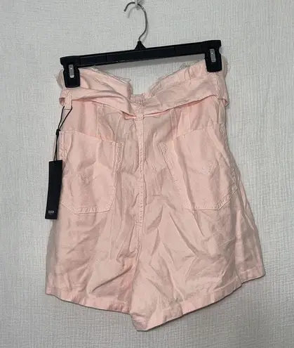 Hudson Jeans Hudson Shorts NWT Paperbag Pink Belted High Rise‎ Stretch Lightweight Women’s 30