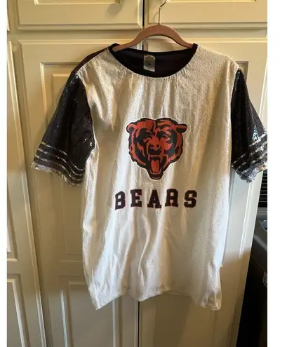 Women's Game day Couture Sequin Jersey Dress Chicago Bears Size M Size M