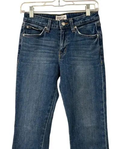 Derek Lam Womens Jane Mid Rise Flip Flop Flared Jeans Blue Size 26