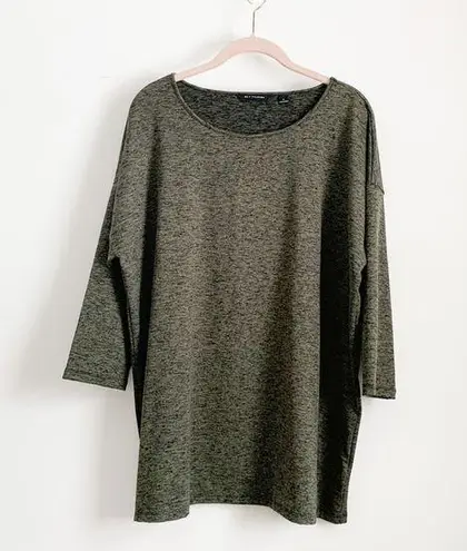 H by Halston Green Marled Top
