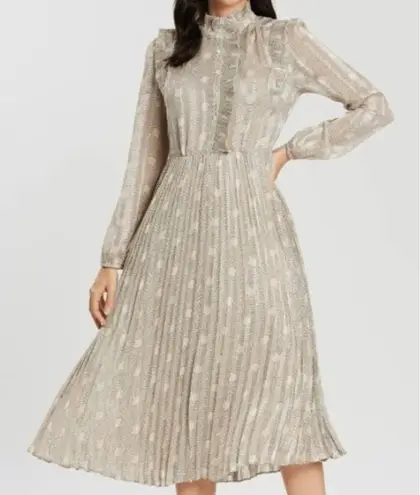 Ba&sh Paris Pleated Midi Dress US Sz. 6