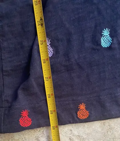 Boden USA Boden Polly Embroidered Dress Navy Pineapple