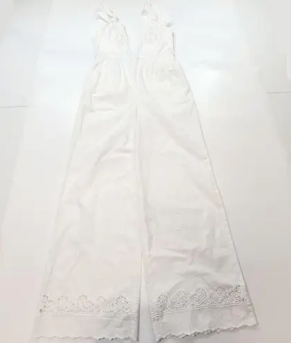LPA Gaston Jumpsuit in White Small