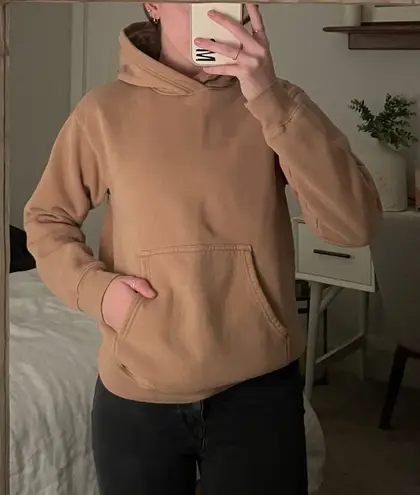 Aritzia TNA Cozy Fleece Perfect Hoodie Tan Size XS $34 (51% Off