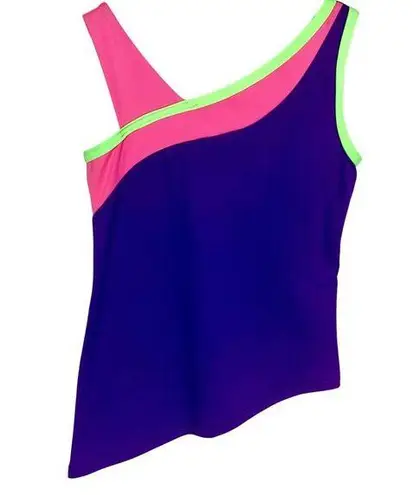 MotionWear Asymmetrical Dance Performance Wear Top Small Adult Purple Punk