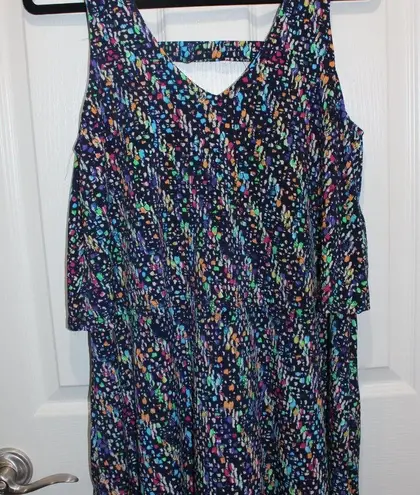 Kori Multicolor Sleeveless Flowy Dress NWT size M Made in USA