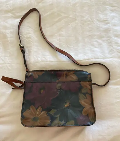 Patricia Nash Leather Printed Crossbody Bag