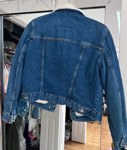 ZARA Authentic Denim By TRF Cropped Jean Jacket