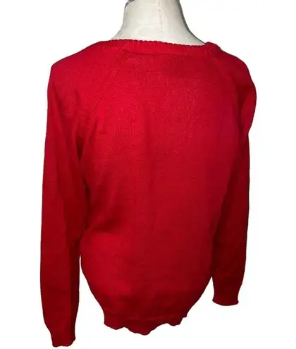 Well Worn Holiday Sweater Merry Elfin' Christmas Pullover Sweater with Bells XL