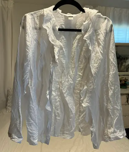 Christopher & Banks pirate esc white button down