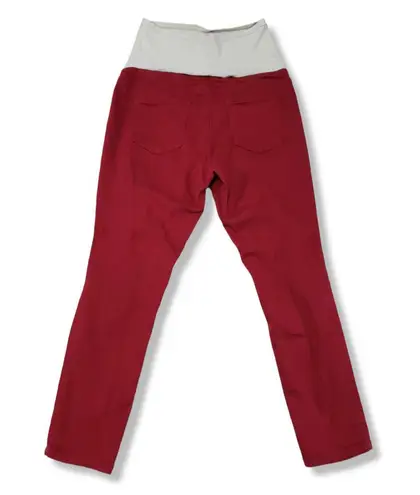 Angel Kiss Maternity Jeans Size Large Skinny Jeans Stretch Distressed Destroyed Torn Ripped