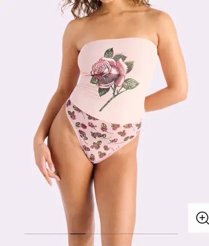 Silky Mesh Tube Top Parade Rose Pink