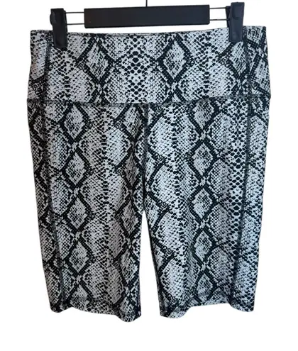 DSG Black and White Snakeskin Bike Shorts Size M