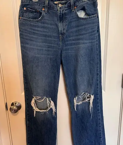 Women’s levi’s jeans low pro straight size 30 Blue