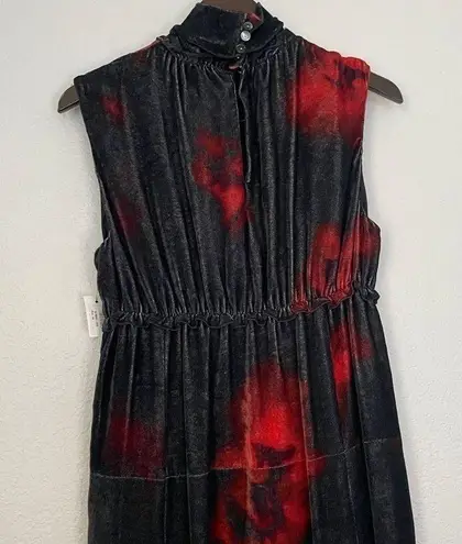 Altuzarra NWT Indira Velvet Dress in Electric Orange 46 XL