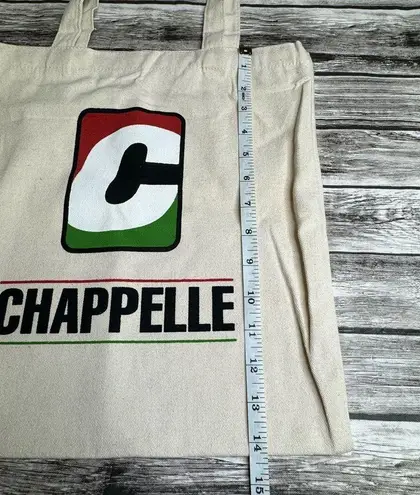 Chapelle Unisex Canvas Tote Bag from 2023 Dave Chapelle Tour Natural Red Green Tan