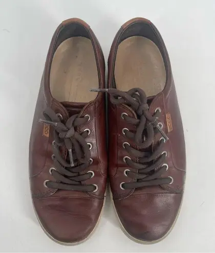 Ecco Shoes Size 42 (US 11-11.5) Soft 7 Leather Laceup Sneaker Comfort Travel