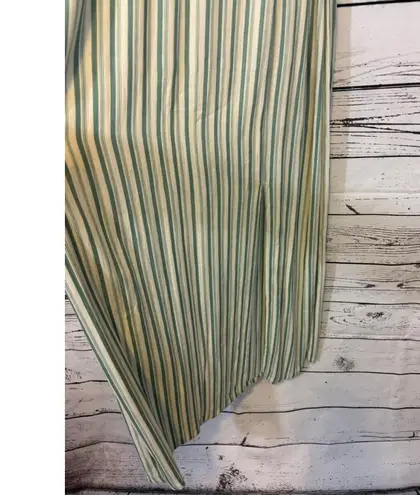 Chicwish Women's Striped Maxi Dress Cream/Green Size S