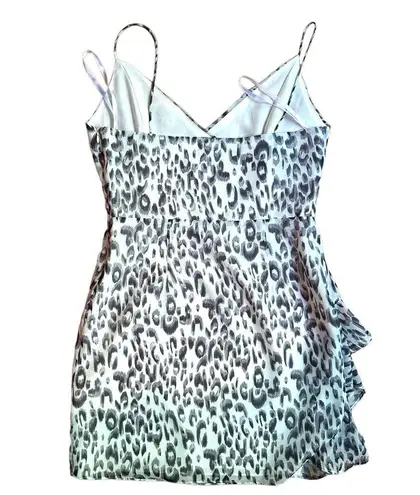 superdown Revolve  Kina Leopard print Mini Dress White black gray Small