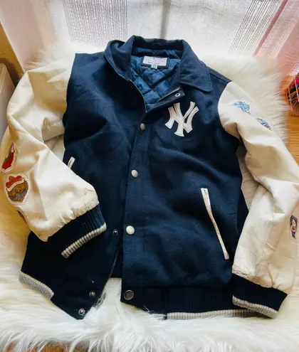 New York Yankees Bomber Blue Size L