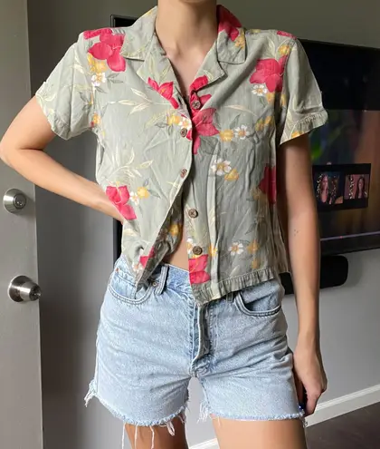 Caribbean Joe Vintage  Hawaiian Top