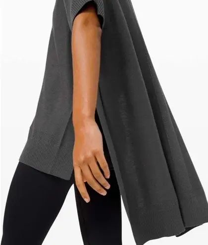 Lululemon  Be At Ease Poncho Cashmere Blend gray